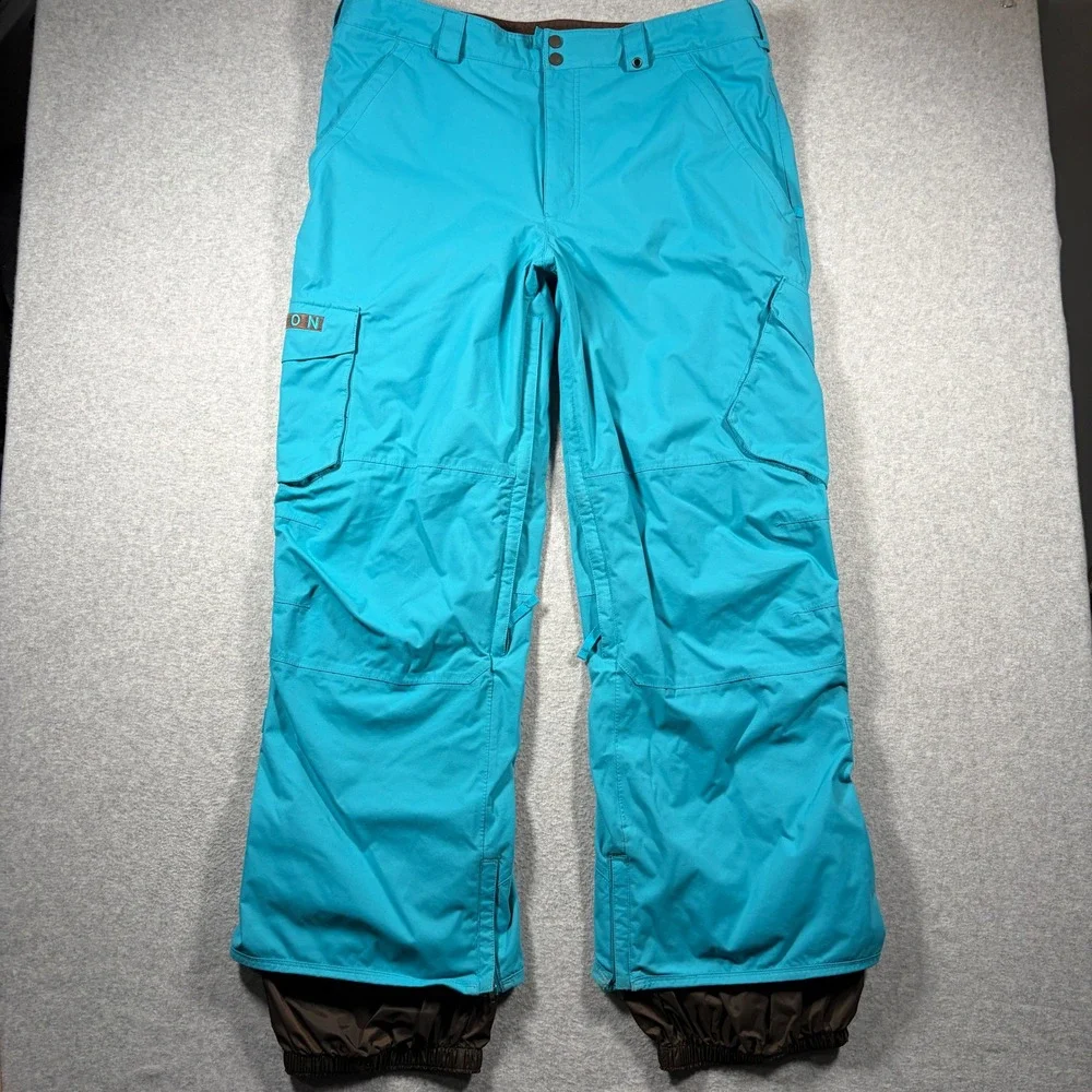 Burton Snowboard Pants Mens XL Blue Dryride Cargo Insulated Winter Ski Pockets